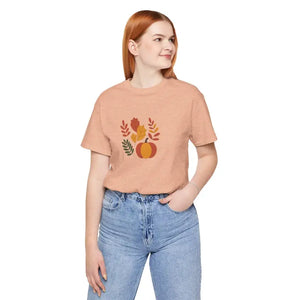 Fall Pumpkin Unisex Tee - Premium Harvest Style - Dipaliz - T-shirts