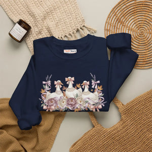 Fall Season Geese Sweatshirt – ?Bow is Season’ - Sweatshirts