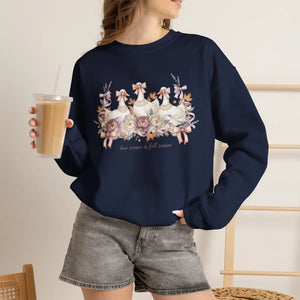 Fall Season Geese Sweatshirt – ?Bow is Season’ - Sweatshirts