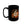 Fall Vibes Coffee Mug, Autumn Pumpkin & Leaves Black Ceramic (11oz/15oz) - Mugs