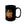 Fall Vibes Coffee Mug, Autumn Pumpkin & Leaves Black Ceramic (11oz/15oz) - Mugs