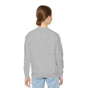 Falling Leaves Youth Crewneck Sweatshirt, Colorful Autumn Graphic Pullover - Sweatshirts