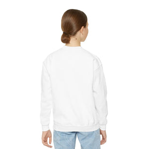 Falling Leaves Youth Crewneck Sweatshirt, Colorful Autumn Graphic Pullover - Sweatshirts