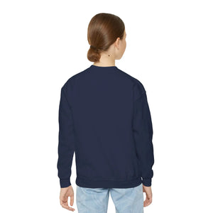 Falling Leaves Youth Crewneck Sweatshirt, Colorful Autumn Graphic Pullover - Sweatshirts