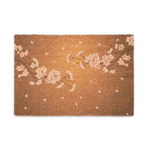 Falling Sakura Doormat – Coir Spring Mat - Dipaliz - Door Mats