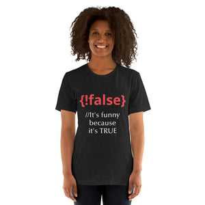 Soft Coder T-shirt not False Because it is True - Dipaliz - T-shirts