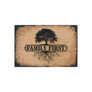 Iconic Family Metal Art Sign – White Aluminum - Dipaliz - Novelty Signs