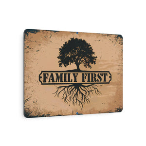 Iconic Family Metal Art Sign – White Aluminum - Dipaliz - Novelty Signs