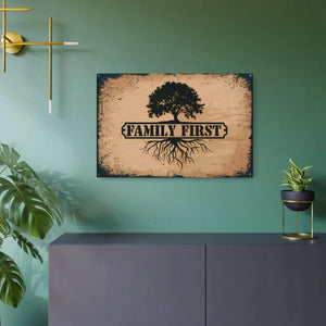 Metal Art Sign - Iconic Family White Aluminum Composite - Dipaliz - 30″ x 20″ (horizontal) / 0.12’’ - Novelty Signs