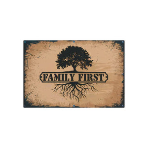 Metal Art Sign - Iconic Family White Aluminum Composite - Dipaliz - 36″ x 24″ (horizontal) / 0.12’’ - Novelty Signs