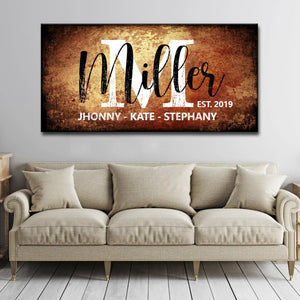 Personalized Family Sign Canvas – Eco-friendly Gifts - Dipaliz - Crafting