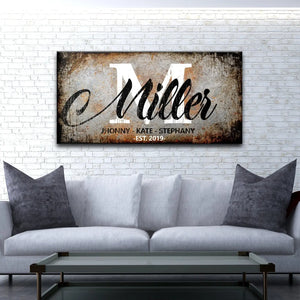 Personalized Family Sign Canvas – Eco-friendly Gifts - Dipaliz - Crafting