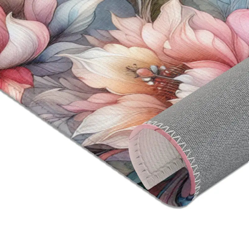 Cozy Up with Elegant Watercolor Floral Area Rugs - Home Decor