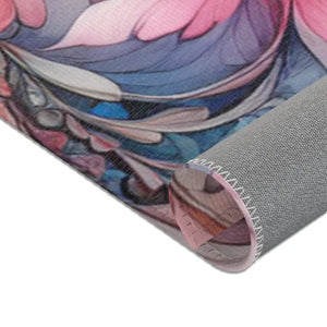 Floral Area Rug - Polyester Chenille Watercolor Style - Dipaliz - Rugs