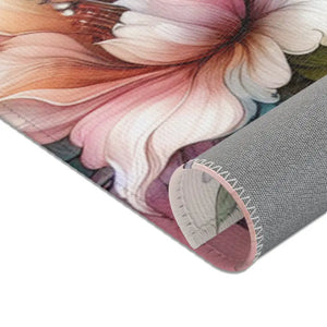Floral Area Rug - Polyester Chenille Watercolor Style - Dipaliz - Rugs