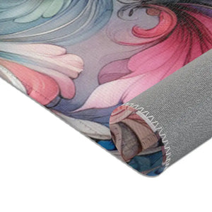 Floral Area Rug - Polyester Chenille Watercolor Style - Dipaliz - Rugs