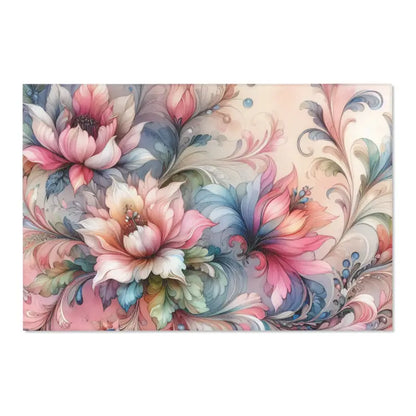 Cozy Up with Elegant Watercolor Floral Area Rugs - 72’’ × 48’’ Home Decor