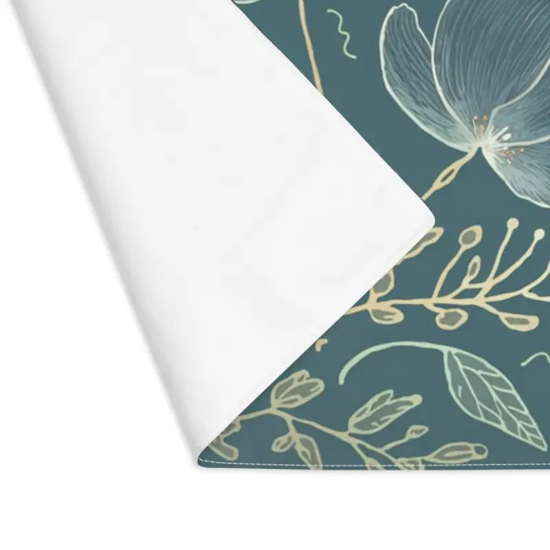 Elevate Dining with Eco-friendly Floral Cotton Placemats - 18’’ × 14’’ Home Decor