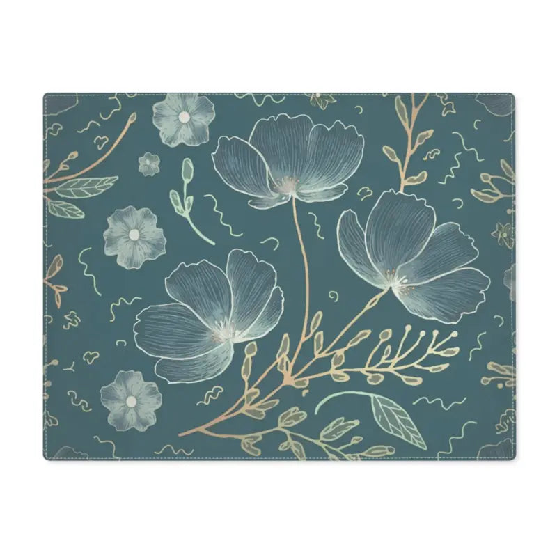 Elevate Dining with Eco-friendly Floral Cotton Placemats - 18’’ × 14’’ Home Decor