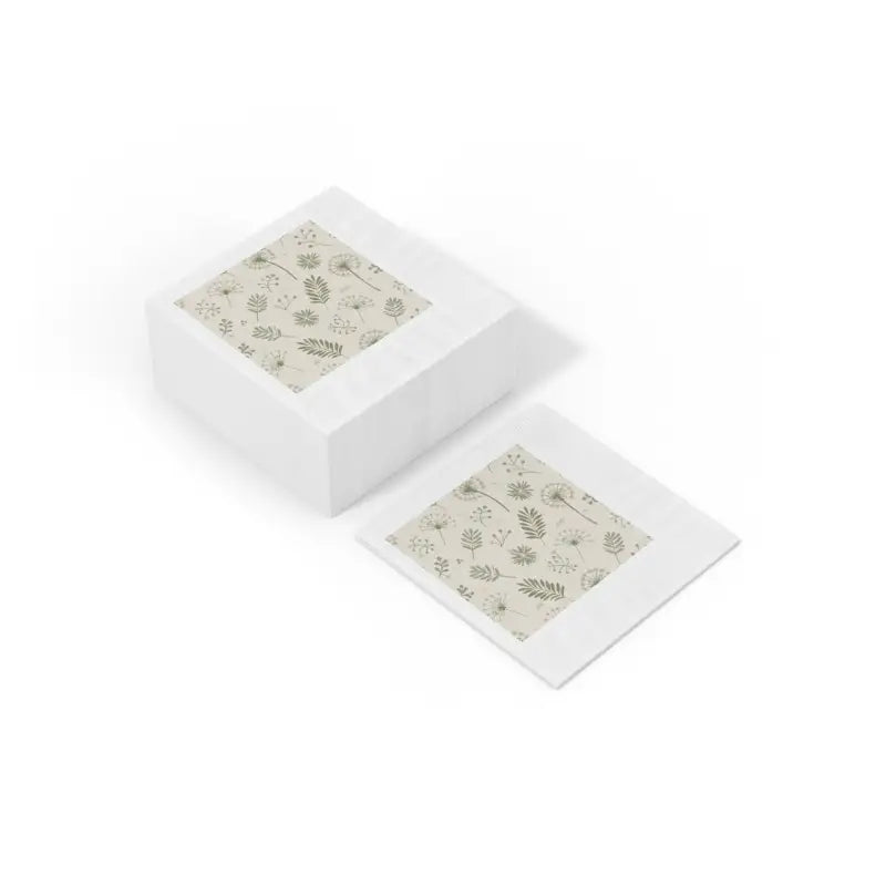 Class Up your Noshing with Fancy White Coined Napkins! - Home Decor