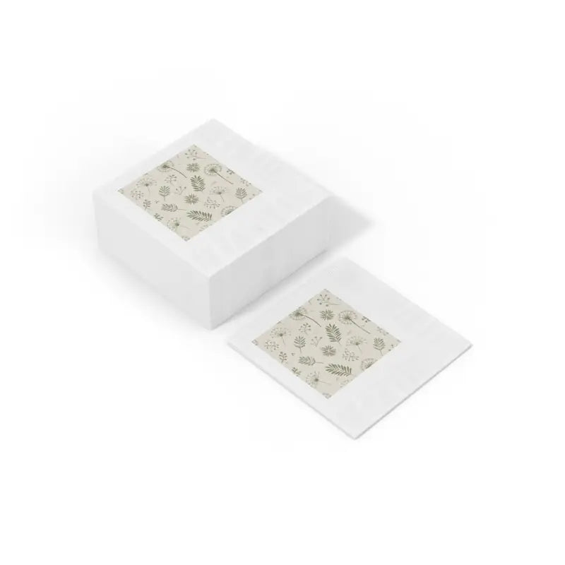 Class Up your Noshing with Fancy White Coined Napkins! - Home Decor