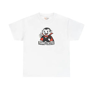 Fangtastic Halloween Tee Unisex Cotton Party Shirt - Dipaliz - White / s - T-shirts