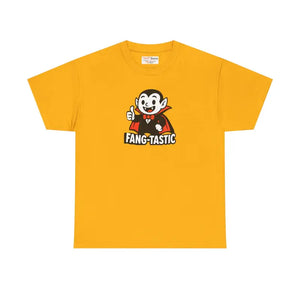 Fangtastic Halloween Tee Unisex Cotton Party Shirt - Dipaliz - Gold / s - T-shirts