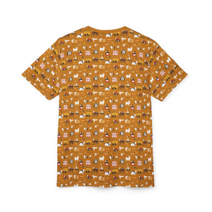 Farm Animals Polyester Tee - Soft All Over Print - Dipaliz - T-shirts