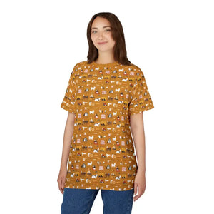 T-shirts - Farm Animals Polyester Tee - All Over Print Unisex - Dipaliz