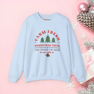 Cozy Christmas Tree Sweatshirt - Farm Fresh Holiday - Dipaliz - Sweatshirts - s