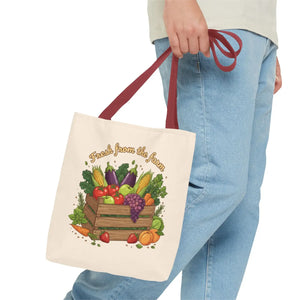Vibrant Produce Tote Bag - Farm Fresh Canvas Shopper - Dipaliz - Bags