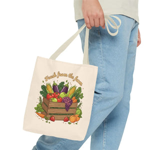 Vibrant Produce Tote Bag - Farm Fresh Canvas Shopper - Dipaliz - Bags