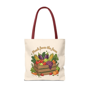 Vibrant Produce Tote Bag - Farm Fresh Canvas Shopper - Dipaliz - Bags