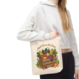 Vibrant Produce Tote Bag - Farm Fresh Canvas Shopper - Dipaliz - Bags