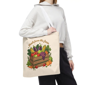 Vibrant Produce Tote Bag - Farm Fresh Canvas Shopper - Dipaliz - Bags