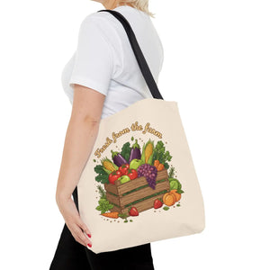 Vibrant Produce Tote Bag - Farm Fresh Canvas Shopper - Dipaliz - Bags