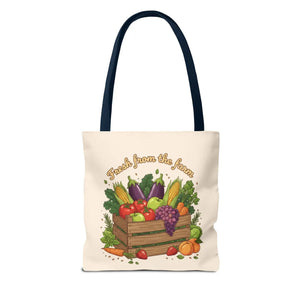 Vibrant Produce Tote Bag - Farm Fresh Canvas Shopper - Dipaliz - Bags