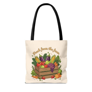 Vibrant Produce Tote Bag - Farm Fresh Canvas Shopper - Dipaliz - Bags