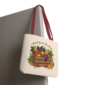 Vibrant Produce Tote Bag - Farm Fresh Canvas Shopper - Dipaliz - Bags