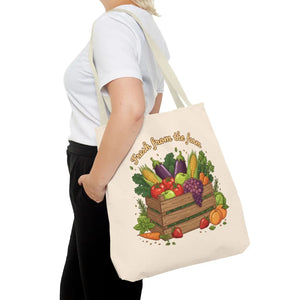 Vibrant Produce Tote Bag - Farm Fresh Canvas Shopper - Dipaliz - Bags