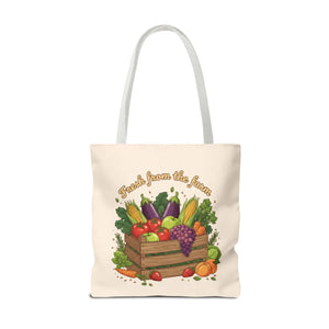 Vibrant Produce Tote Bag - Farm Fresh Canvas Shopper - Dipaliz - Bags