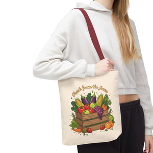 Vibrant Produce Tote Bag - Farm Fresh Canvas Shopper - Dipaliz - Bags