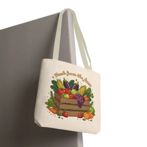 Vibrant Produce Tote Bag - Farm Fresh Canvas Shopper - Dipaliz - Bags