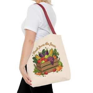 Vibrant Produce Tote Bag - Farm Fresh Canvas Shopper - Dipaliz - Bags