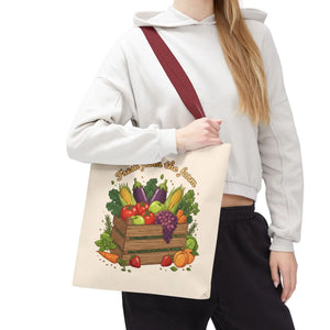 Vibrant Produce Tote Bag - Farm Fresh Canvas Shopper - Dipaliz - Bags