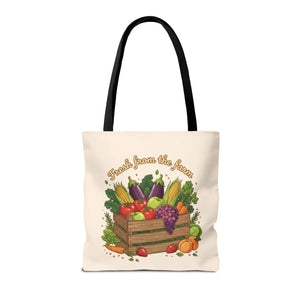 Vibrant Produce Tote Bag - Farm Fresh Canvas Shopper - Dipaliz - Bags