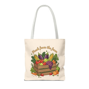 Vibrant Produce Tote Bag - Farm Fresh Canvas Shopper - Dipaliz - Bags