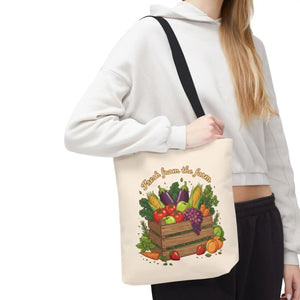 Vibrant Produce Tote Bag - Farm Fresh Canvas Shopper - Dipaliz - Bags