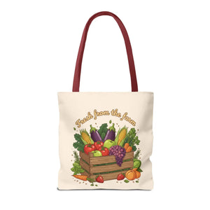 Vibrant Produce Tote Bag - Farm Fresh Canvas Shopper - Dipaliz - Bags