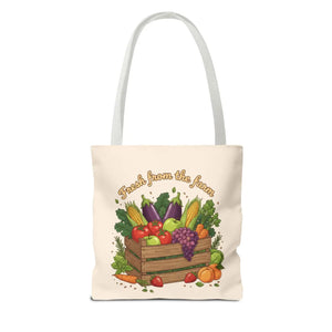 Vibrant Produce Tote Bag - Farm Fresh Canvas Shopper - Dipaliz - Bags